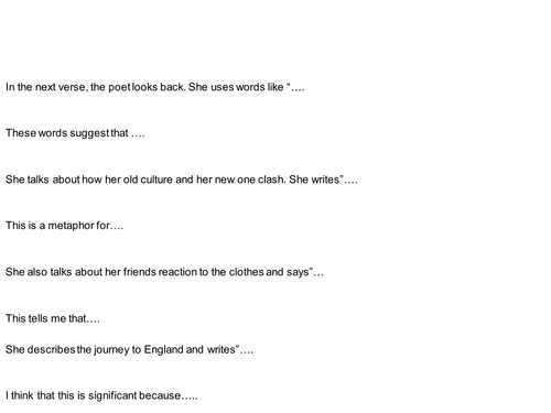 Comparing Poetry lessons