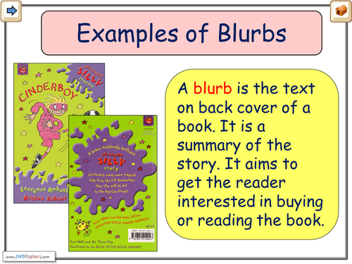 Blurb Examples | Teaching Resources