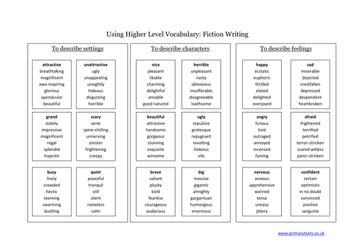 Vocabulary Word Mats