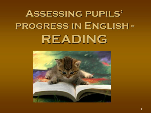 Assessing Student Progress in English - Reading