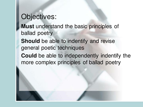 Introduction to Ballad Poetry