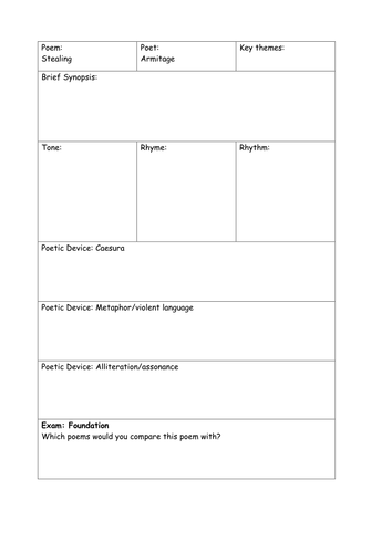 Stealing review sheet