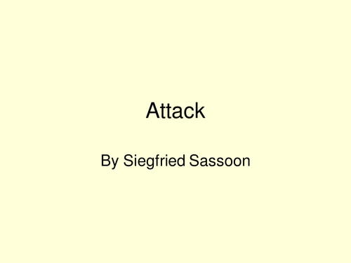 Poetry lesson- Attack