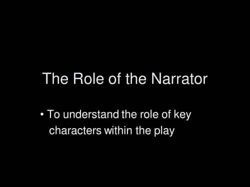 Blood Brothers- the Narrator