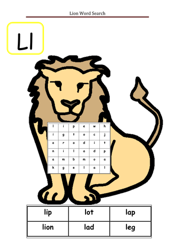 cecil the lion word search by sfy773 uk teaching resources tes
