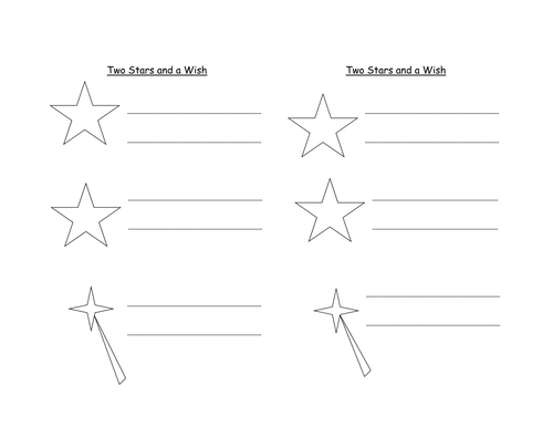 Two Stars and a Wish by tussy26 - Teaching Resources - TES