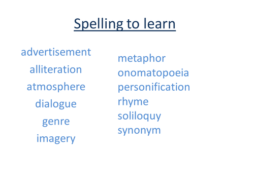 Spellings lists (10s) for KS3 by Temperance - UK Teaching Resources - TES