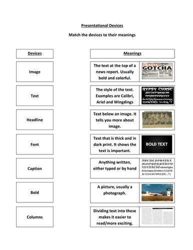 Presentational Devices - Color and Photos