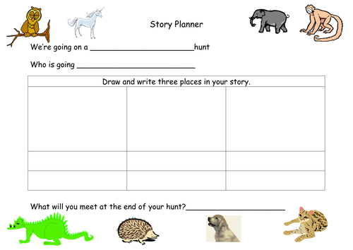 Story planner - We're Going on a........ Hunt