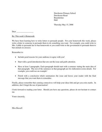 Persuasive writing warm ups picture