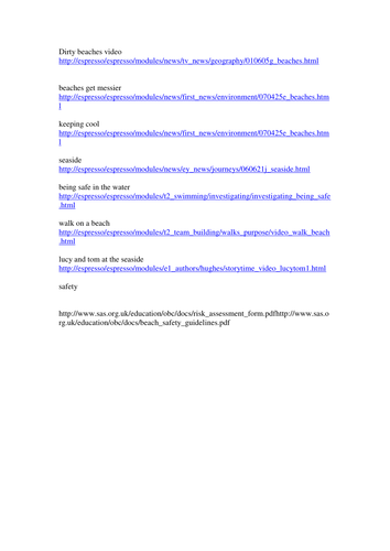 Literacy Poetry - Beach theme