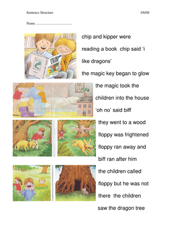 review: capital letters and periods