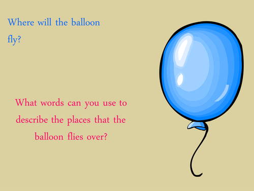 Where does the balloon travel?