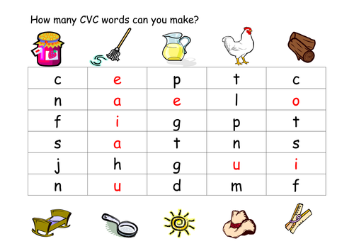 CVC word maker
