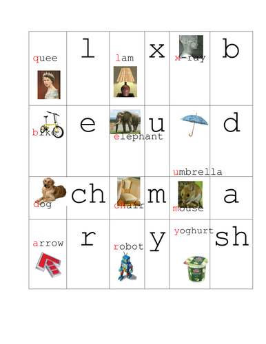 Initial Sound Phonic Dominoes