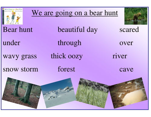 We're Going on a Bear Hunt - writing prompt