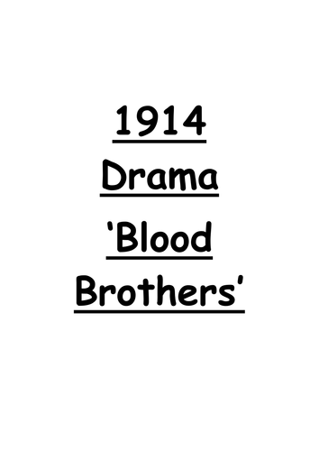 Blood Brothers drama