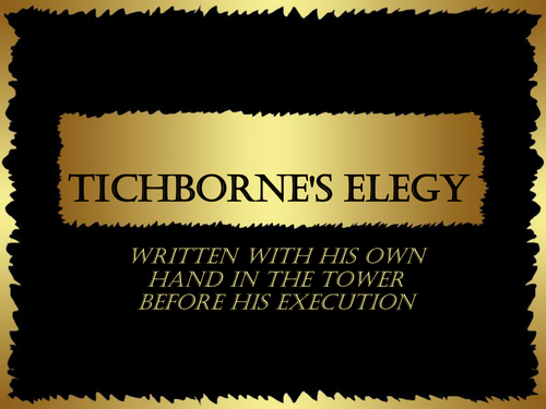 Tichborne's elegy