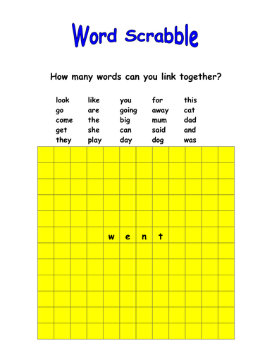 Word Scrabble