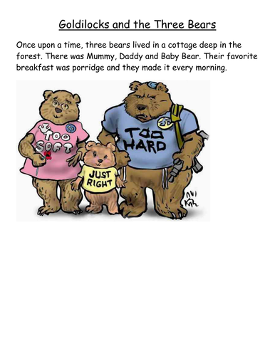 Goldilocks and the Three Bears