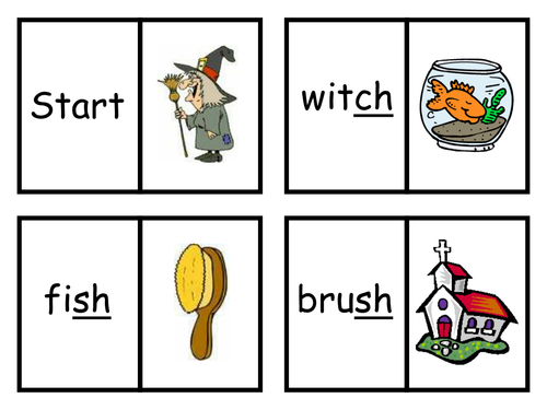 Digraphs ch; th; sh