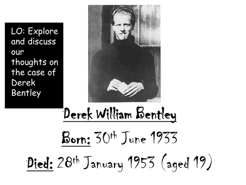 Derek Bentley Background