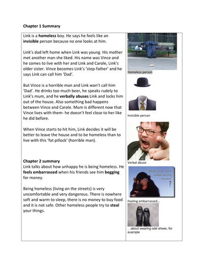 Stone Cold  plot summary for use with EAL students