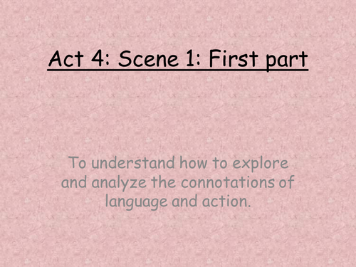 Lesson 15 Much Ado About Nothing Act 4