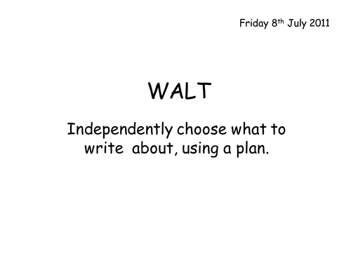 Reminder of what to include in a narrative.