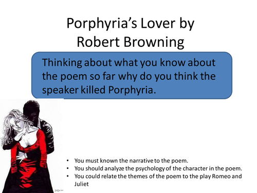 Porphyria’s Lover (Close Reading Activity)