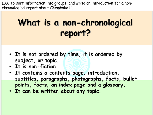 non chronological report writing teaching resources example of for class 12