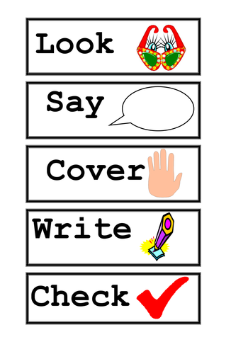 look say cover write and check worksheets for preschool