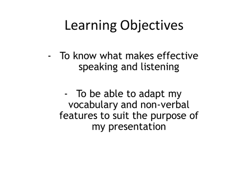 Non-Verbal Communication