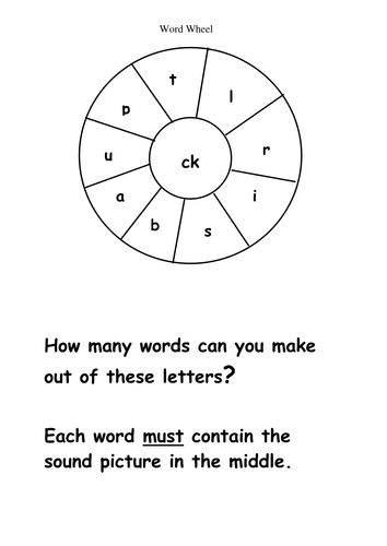ck word wheel