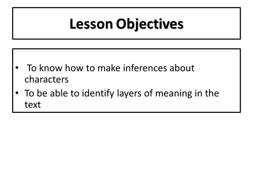 Of Mice and Men - Inferring from Characters.