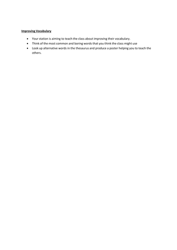 Creative Writing Market Place