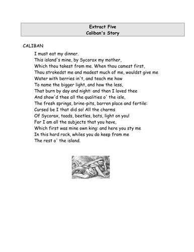 The Tempest - Calaban vs Prospero