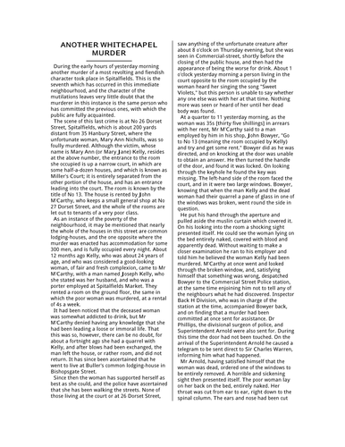 Victorian Crime - Sensationalism