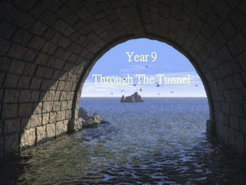 "Through The Tunnel" - Writing lesson