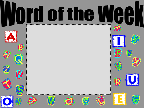 Word of the Week Poster