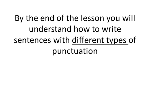 Revising and practising punctuation