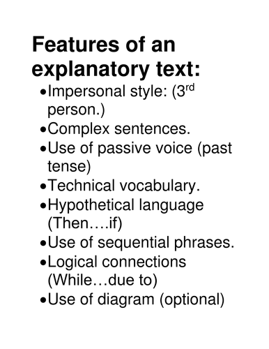TEA: Explanitory text