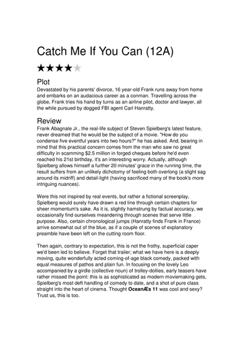 Film review Reading Test