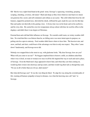 A Christmas Carol Lesson 3 - Meeting Scrooge