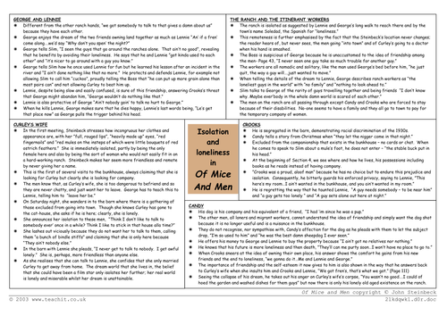 Of Mice and Men: Isolation and Loneliness