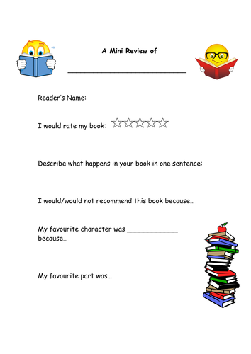 Book review Form- Tutor Time Acitivity?