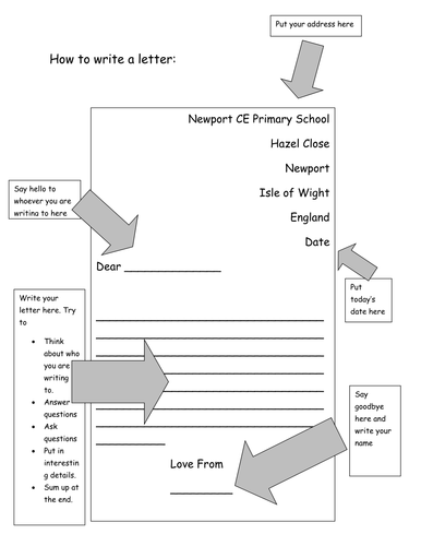Letter Writing Template