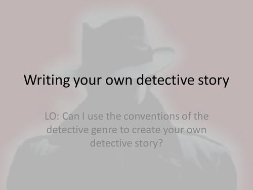 essay about detective novel