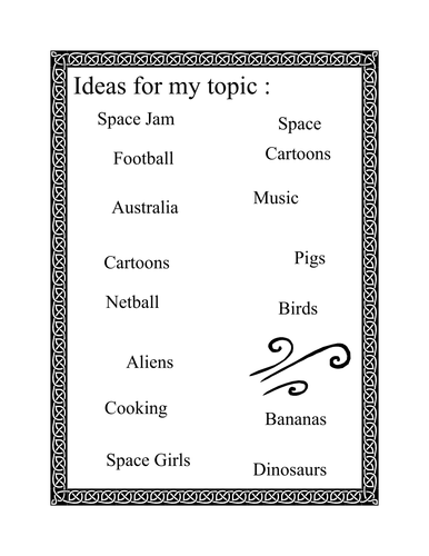 My Own Research Project