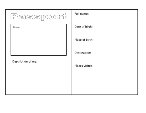 passport template for teachers